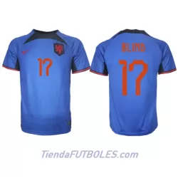 Camiseta Países Bajos Daley Blind 17 Hombre Segunda Mundial 2022 Camiseta Países Bajos Daley Blind 17 Hombre Segunda Mundial 2022