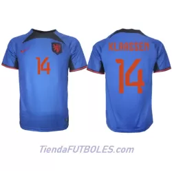 Camiseta Países Bajos Davy Klaassen 14 Hombre Segunda Mundial 2022 Camiseta Países Bajos Davy Klaassen 14 Hombre Segunda Mundial 2022