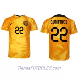 Camiseta Países Bajos Denzel Dumfries 22 Hombre Primera Mundial 2022 Camiseta Países Bajos Denzel Dumfries 22 Hombre Primera Mundial 2022