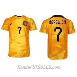 Camiseta Países Bajos Steven Bergwijn 7 Hombre Primera Mundial 2022 Camiseta Países Bajos Steven Bergwijn 7 Hombre Primera Mundial 2022