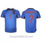 Camiseta Países Bajos Steven Bergwijn 7 Hombre Segunda Mundial 2022