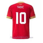 Camiseta Serbia Dusan Tadic 10 Hombre Primera Mundial 2022