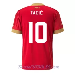 Camiseta Serbia Dusan Tadic 10 Hombre Primera Mundial 2022
