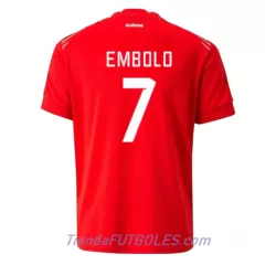 Camiseta Suiza Breel Embolo 7 Hombre Primera Mundial 2022 Camiseta Suiza Breel Embolo 7 Hombre Primera Mundial 2022