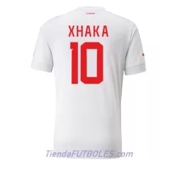 Camiseta Suiza Granit Xhaka 10 Hombre Segunda Mundial 2022 Camiseta Suiza Granit Xhaka 10 Hombre Segunda Mundial 2022
