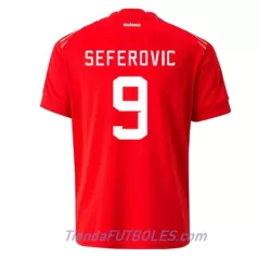 Camiseta Suiza Haris Seferovic 9 Hombre Primera Mundial 2022 Camiseta Suiza Haris Seferovic 9 Hombre Primera Mundial 2022