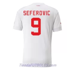 Camiseta Suiza Haris Seferovic 9 Hombre Segunda Mundial 2022