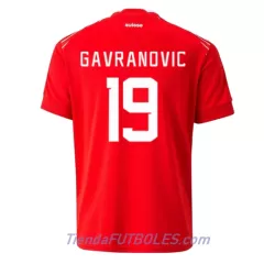 Camiseta Suiza Mario Gavranovic 19 Hombre Primera Mundial 2022