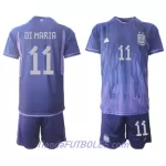 Conjunto Argentina Angel Di Maria 11 Niño Segunda Mundial 2022