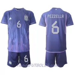 Conjunto Argentina German Pezzella 6 Niño Segunda Mundial 2022 Conjunto Argentina German Pezzella 6 Niño Segunda Mundial 2022