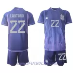 Conjunto Argentina Lautaro Martinez 22 Niño Segunda Mundial 2022