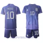 Conjunto Argentina Lionel Messi 10 Niño Segunda Mundial 2022