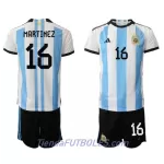 Conjunto Argentina Lisandro Martinez 16 Niño Primera Mundial 2022
