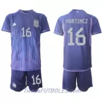 Conjunto Argentina Lisandro Martinez 16 Niño Segunda Mundial 2022