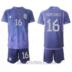 Conjunto Argentina Lisandro Martinez 16 Niño Segunda Mundial 2022 Conjunto Argentina Lisandro Martinez 16 Niño Segunda Mundial 2022