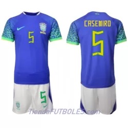 Conjunto Brasil Casemiro 5 Niño Segunda Mundial 2022 Conjunto Brasil Casemiro 5 Niño Segunda Mundial 2022