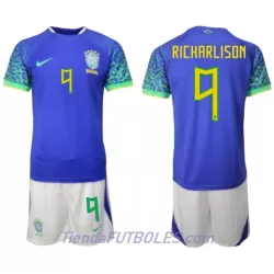 Conjunto Brasil Richarlison 9 Niño Segunda Mundial 2022 Conjunto Brasil Richarlison 9 Niño Segunda Mundial 2022