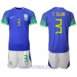 Conjunto Brasil Thiago Silva 3 Niño Segunda Mundial 2022