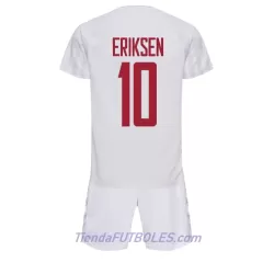 Conjunto Dinamarca Christian Eriksen 10 Niño Segunda Mundial 2022 Conjunto Dinamarca Christian Eriksen 10 Niño Segunda Mundial 2022