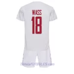Conjunto Dinamarca Daniel Wass 18 Niño Segunda Mundial 2022