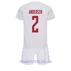 Conjunto Dinamarca Joachim Andersen 2 Niño Segunda Mundial 2022 Conjunto Dinamarca Joachim Andersen 2 Niño Segunda Mundial 2022