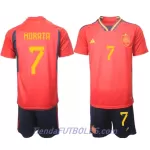Conjunto España Alvaro Morata 7 Niño Primera Mundial 2022