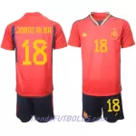 Conjunto España Jordi Alba 18 Niño Primera Mundial 2022