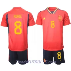 Conjunto España Koke 8 Niño Primera Mundial 2022