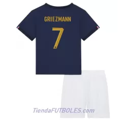 Conjunto Francia Antoine Griezmann 7 Niño Primera Mundial 2022 Conjunto Francia Antoine Griezmann 7 Niño Primera Mundial 2022