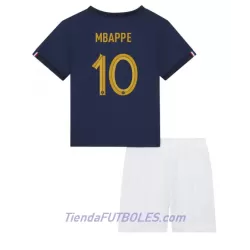 Conjunto Francia Kylian Mbappé 10 Niño Primera Mundial 2022 Conjunto Francia Kylian Mbappé 10 Niño Primera Mundial 2022