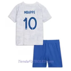 Conjunto Francia Kylian Mbappé 10 Niño Segunda Mundial 2022 Conjunto Francia Kylian Mbappé 10 Niño Segunda Mundial 2022