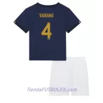 Conjunto Francia Raphael Varane 4 Niño Primera Mundial 2022