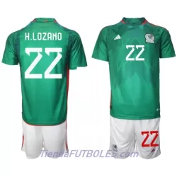 Conjunto México Hirving Lozano 22 Niño Primera Mundial 2022 Conjunto México Hirving Lozano 22 Niño Primera Mundial 2022