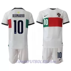 Conjunto Portugal Bernardo Silva 10 Niño Segunda Mundial 2022 Conjunto Portugal Bernardo Silva 10 Niño Segunda Mundial 2022