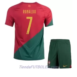 Conjunto Portugal Cristiano Ronaldo 7 Niño Primera Mundial 2022 Conjunto Portugal Cristiano Ronaldo 7 Niño Primera Mundial 2022