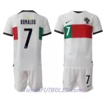 Conjunto Portugal Cristiano Ronaldo 7 Niño Segunda Mundial 2022