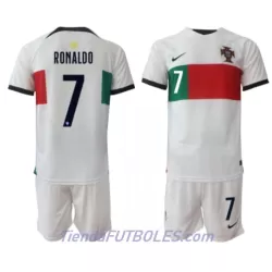 Conjunto Portugal Cristiano Ronaldo 7 Niño Segunda Mundial 2022 Conjunto Portugal Cristiano Ronaldo 7 Niño Segunda Mundial 2022