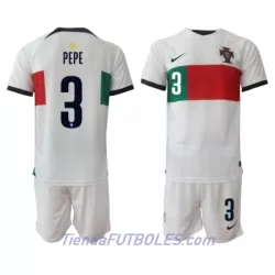 Conjunto Portugal Pepe 3 Niño Segunda Mundial 2022