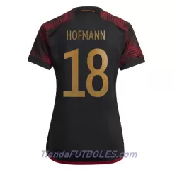 Camiseta Alemania Jonas Hofmann 18 Mujer Segunda Mundial 2022 Camiseta Alemania Jonas Hofmann 18 Mujer Segunda Mundial 2022