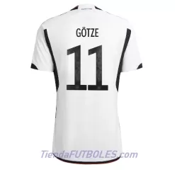 Camiseta Alemania Mario Gotze 11 Hombre Primera Mundial 2022 Camiseta Alemania Mario Gotze 11 Hombre Primera Mundial 2022