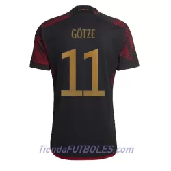 Camiseta Alemania Mario Gotze 11 Hombre Segunda Mundial 2022 Camiseta Alemania Mario Gotze 11 Hombre Segunda Mundial 2022