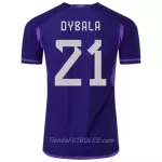 Camiseta Argentina Dybala 21 Hombre Segunda Mundial 2022