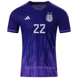 Camiseta Argentina Lautaro Martinez 22 Hombre Segunda Mundial 2022