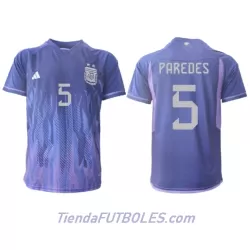 Camiseta Argentina Leandro Paredes 5 Hombre Segunda Mundial 2022 Camiseta Argentina Leandro Paredes 5 Hombre Segunda Mundial 2022