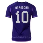 Camiseta Argentina Maradona 10 Hombre Segunda Mundial 2022