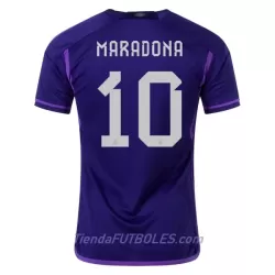 Camiseta Argentina Maradona 10 Hombre Segunda Mundial 2022 Camiseta Argentina Maradona 10 Hombre Segunda Mundial 2022
