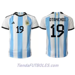 Camiseta Argentina Nicolas Otamendi 19 Hombre Primera Mundial 2022 Camiseta Argentina Nicolas Otamendi 19 Hombre Primera Mundial 2022