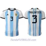 Camiseta Argentina Nicolas Tagliafico 3 Hombre Primera Mundial 2022