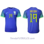 Camiseta Brasil Antony 19 Hombre Segunda Mundial 2022