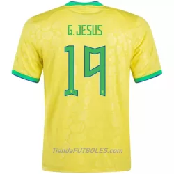 Camiseta Brasil G. Jesus 19 Hombre Primera Mundial 2022 Camiseta Brasil G. Jesus 19 Hombre Primera Mundial 2022